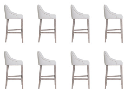 Design Bar Stool 8x Chair Stool Counter Bar Set Chairs Complete Suite new